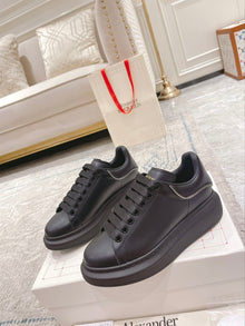 ALEXANDER MCQUEEN OVERSIZED LEATHER ZIPPER SNEAKERS - M019