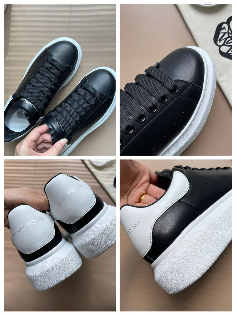 ALEXANDER MCQUEEN OVERSIZED SNEAKER IN BLACK WHITE - M005