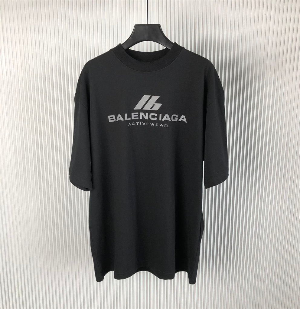 BALENCIAGA ACTIVEWEAR T-SHIRT MEDIUM FIT IN BLACK - Y013