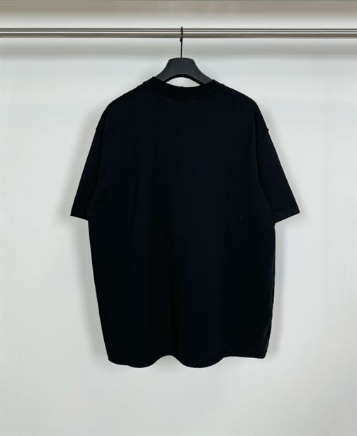 BALENCIAGA ANTWERPEN INSIDE-OUT T-SHIRT OVERSIZED IN BLACK - Y044