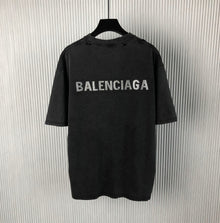 BALENCIAGA BACK T-SHIRT MEDIUM FIT IN BLACK - Y034