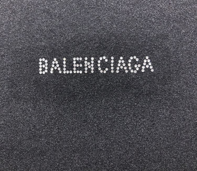 BALENCIAGA BACK T-SHIRT MEDIUM FIT IN BLACK - Y034