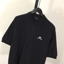 BALENCIAGA BB CLASSIC BALENCIAGA POLO SHIRT OVERSIZED IN BLACK - Y036