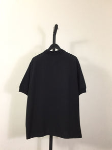 BALENCIAGA BB CLASSIC BALENCIAGA POLO SHIRT OVERSIZED IN BLACK - Y036