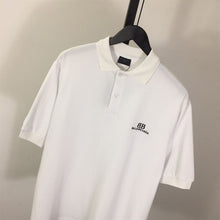 BALENCIAGA BB CLASSIC BALENCIAGA POLO SHIRT OVERSIZED IN WHITE - Y037