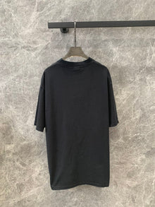 BALENCIAGA BB MOTEL T-SHIRT MEDIUM FIT IN BLACK - Y003