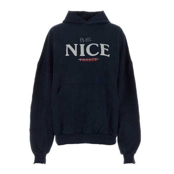 BALENCIAGA BE NICE PRINTED HOODIE - BH016