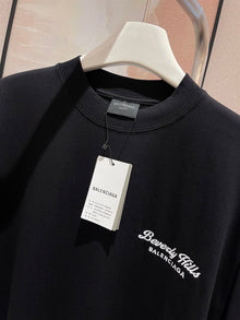 BALENCIAGA BEVERLY HILLS T-SHIRT MEDIUM FIT IN BLACK - Y038