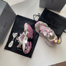 BALENCIAGA CARGO SNEAKER IN GREY/WHITE/PINK - B004