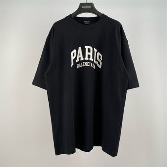 BALENCIAGA CITIES PARIS T-SHIRT IN BLACK - Y045