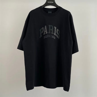 BALENCIAGA CITIES PARIS T-SHIRT IN BLACK - Y046