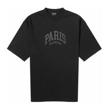 BALENCIAGA CITIES PARIS T-SHIRT IN BLACK - Y046