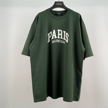 BALENCIAGA CITIES PARIS T-SHIRT IN DARK GREEN - Y047