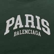 BALENCIAGA CITIES PARIS T-SHIRT IN DARK GREEN - Y047