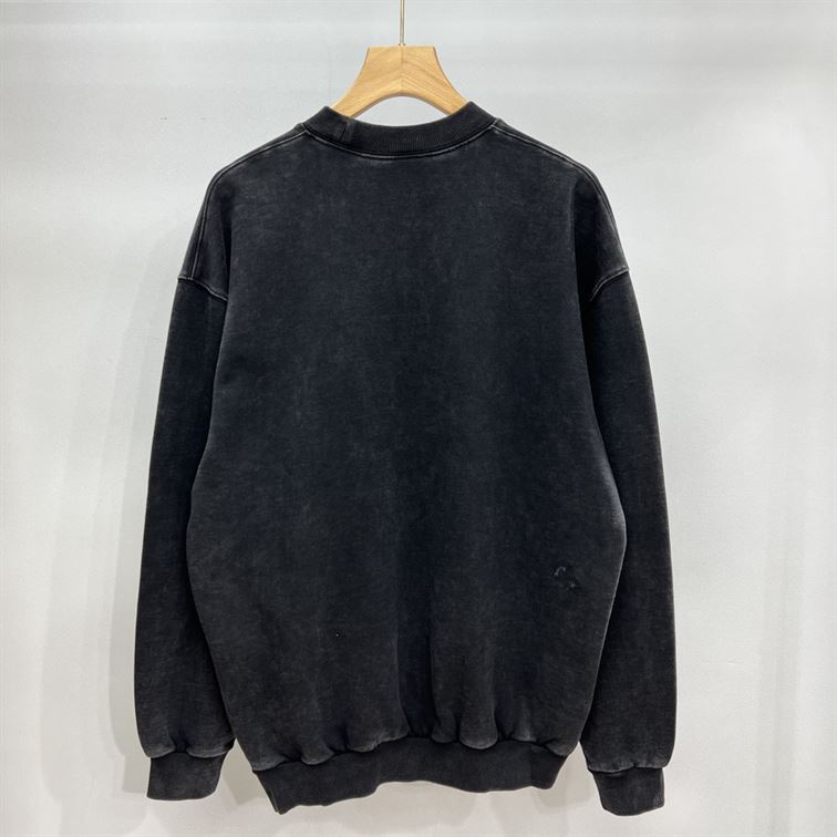 BALENCIAGA COLLEGE 1917 FLEECE REGULAR CREWNECK - BH041