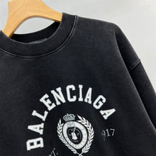 BALENCIAGA COLLEGE 1917 FLEECE REGULAR CREWNECK - BH041