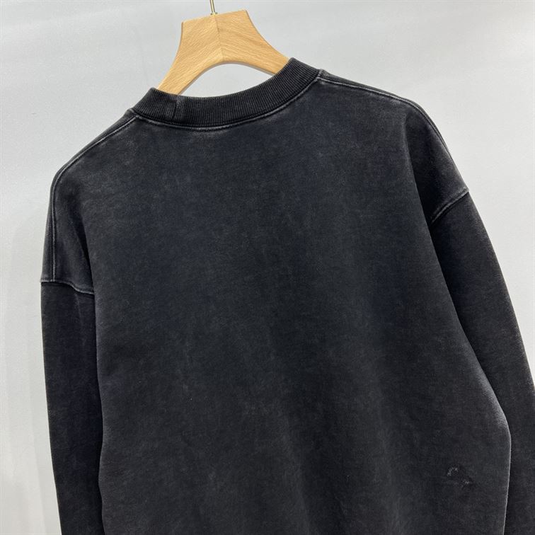 BALENCIAGA COLLEGE 1917 FLEECE REGULAR CREWNECK - BH041