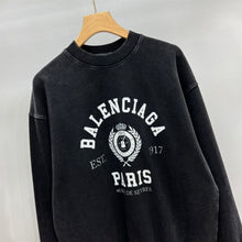 BALENCIAGA COLLEGE 1917 FLEECE REGULAR CREWNECK - BH041