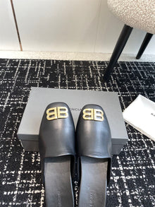 BALENCIAGA COSY BB LOGO MULES - E010