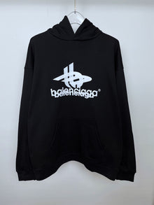 BALENCIAGA COTTON HOODIE IN BLACK - BH017