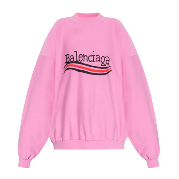 BALENCIAGA COTTON SWEATSHIRT IN PINK - BH024