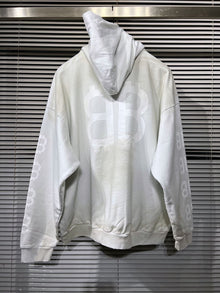 BALENCIAGA CRYPTO HOODIE MEDIUM FIT IN WHITE - BH039