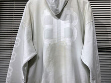 BALENCIAGA CRYPTO HOODIE MEDIUM FIT IN WHITE - BH039