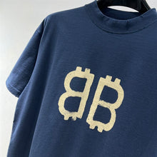 BALENCIAGA CRYPTO T-SHIRT IN BLUE - Y023