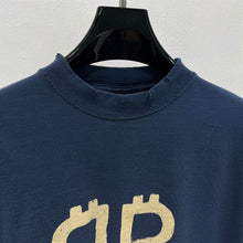 BALENCIAGA CRYPTO T-SHIRT IN BLUE - Y023