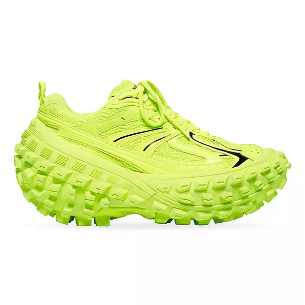 BALENCIAGA DEFENDER TRAINERS FLUO YELLOW - B057