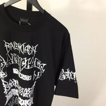 BALENCIAGA DIY METAL T-SHIRT LARGE FIT IN WHITE BLACK - Y051