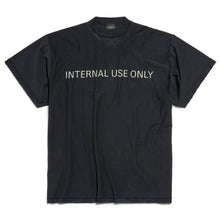 BALENCIAGA INTERNAL USE ONLY INSIDE-OUT T-SHIRT IN BLACK - Y022