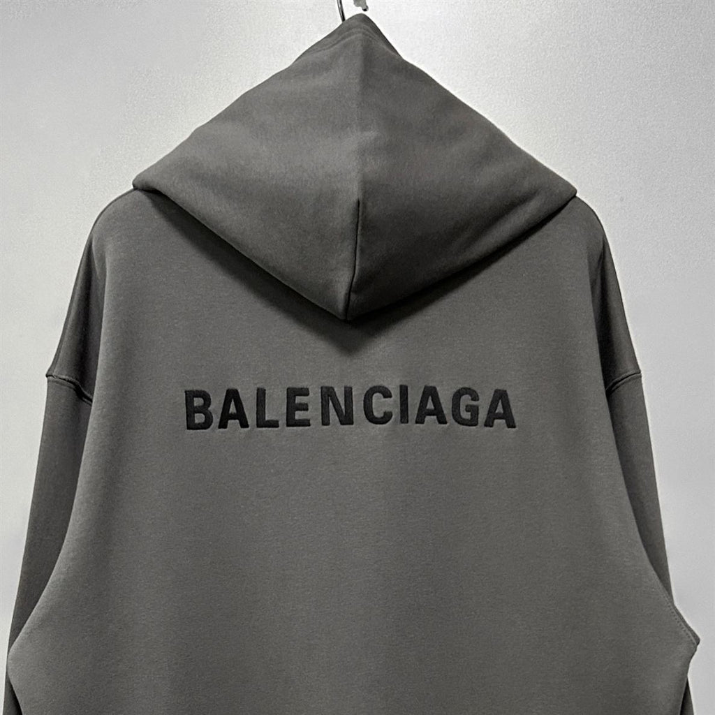 BALENCIAGA LOGO HOODIE IN GREY - BH043