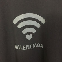 BALENCIAGA LOVE T-SHIRT MEDIUM FIT IN BLACK/GREY - Y014