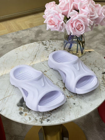 BALENCIAGA MOLD SLIDE SANDAL WHITE - E031