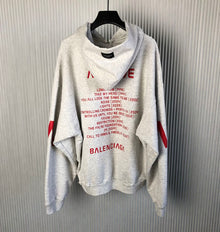 BALENCIAGA MUSIC ARCHIVE SERIES CONNECTED ZIP-UP HOODIE - BH004