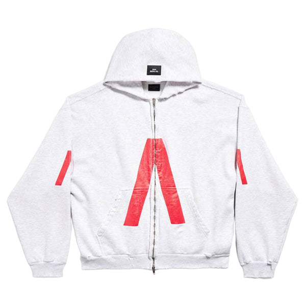 BALENCIAGA MUSIC ARCHIVE SERIES CONNECTED ZIP-UP HOODIE - BH004