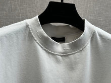 BALENCIAGA NOT BEEN DONE SLEEVELESS T-SHIRT OVERSIZED IN OFF WHITE - Y012