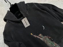 BALENCIAGA PARIS LIBERTY HOODIE OVERSIZED IN BLACK - BH011