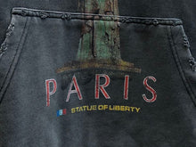 BALENCIAGA PARIS LIBERTY HOODIE OVERSIZED IN BLACK - BH011