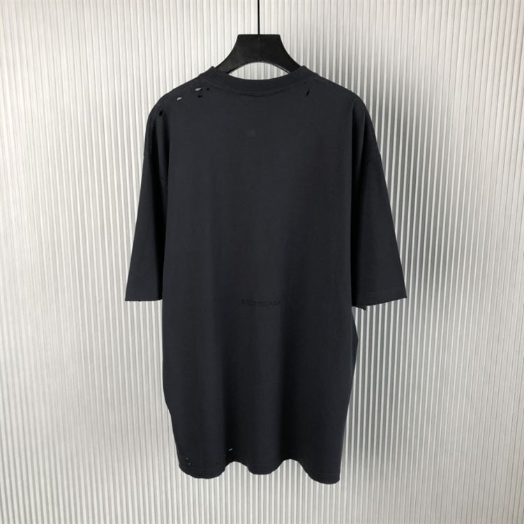 BALENCIAGA PARIS LIBERTY T-SHIRT MEDIUM FIT IN BLACK - Y005