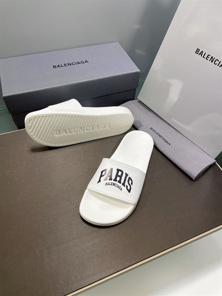 BALENCIAGA PARIS POOL SLIDE SANDAL - E035