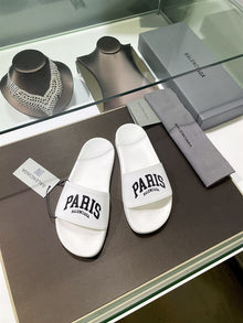 BALENCIAGA PARIS POOL SLIDE SANDAL - E035