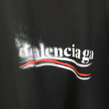 BALENCIAGA POLITICAL STENCIL T-SHIRT MEDIUM FIT IN OFF BLACK WHITE - Y019