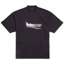 BALENCIAGA POLITICAL STENCIL T-SHIRT MEDIUM FIT IN OFF BLACK WHITE - Y019