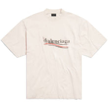 BALENCIAGA POLITICAL STENCIL T-SHIRT MEDIUM FIT IN OFF WHITE BLACK - Y018