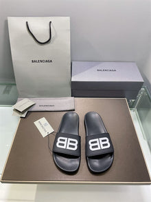 BALENCIAGA POOL SLIDES 3D BB GLOW LOGO - E039