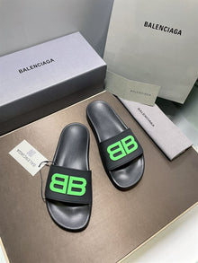 BALENCIAGA POOL SLIDES 3D BB GLOW LOGO - E043