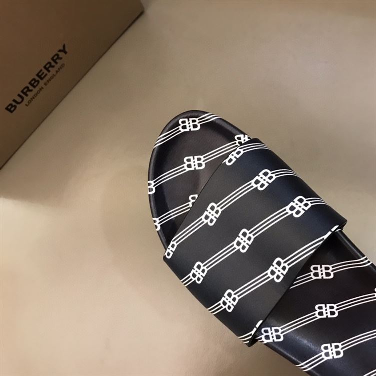 BALENCIAGA POOL SLIDES ALL OVER LOGO BLACK - E001