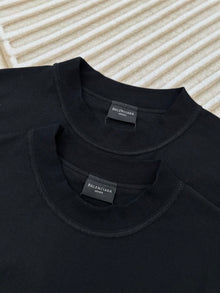 BALENCIAGA RAINBOW FLAG INSIDE-OUT T-SHIRT OVERSIZED IN BLACK - Y032